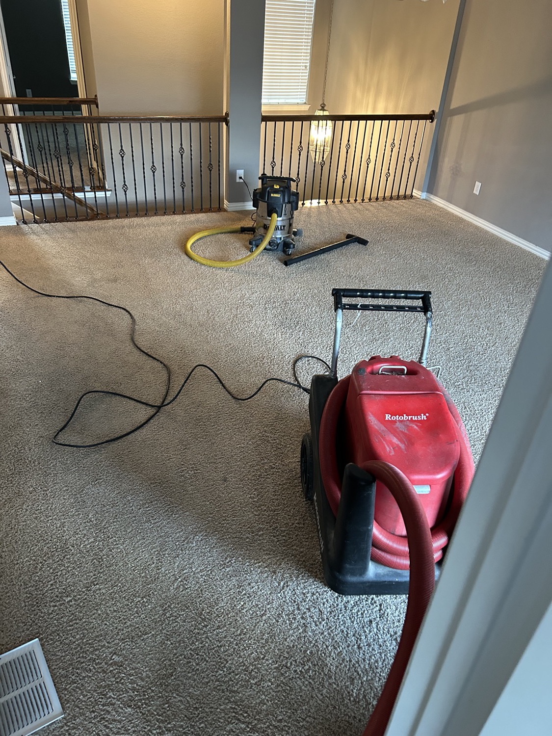 Rotobrush unit set up in a Dallas home